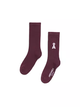 ARMEDANGELS | Socken SAAMUS BOLD white | beere